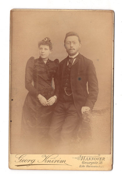 Fotografie Feines Paar - Hannover 1880er / CAB X-31