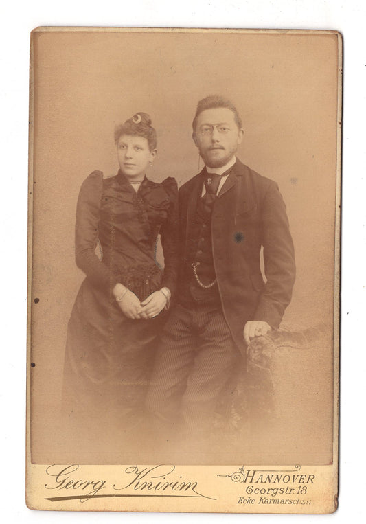 Fotografie Feines Paar - Hannover 1880er / CAB X-31
