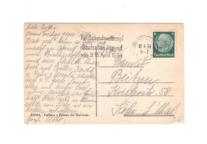 Ansichtskarte Roma Rom / Fontana e Palazzo del Quirinale / Italien