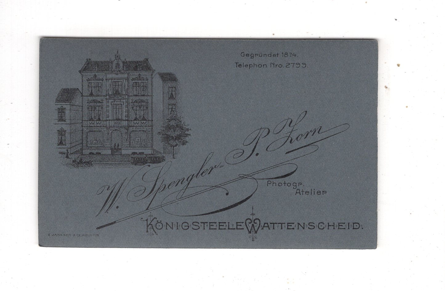 Fotografie Feines Paar - Königssteele / Wattenscheid 1900er