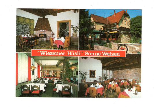 Ansichtskarte Wiezemer Hüsli / Hotel Restaurant Sonne / Stühlingen-Weizen