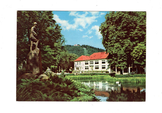 Ansichtskarte Bad Lauterberg / Harz / Kurpark mit Kurhaus und Hausberg