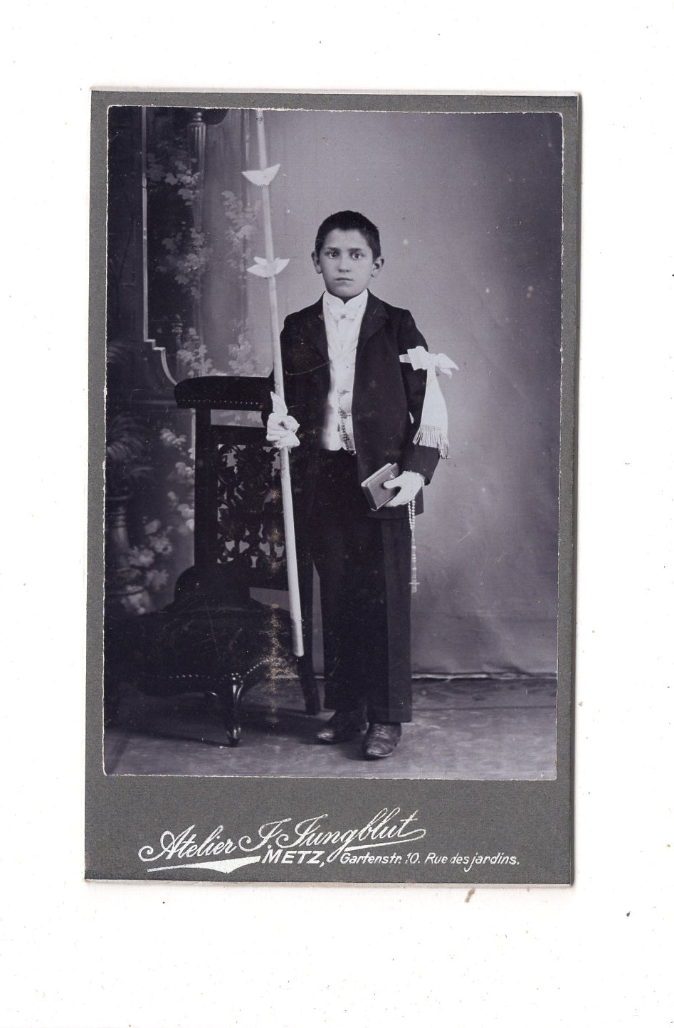 Fotografie Feiner Junge - Metz 1900er / CDV N1-05