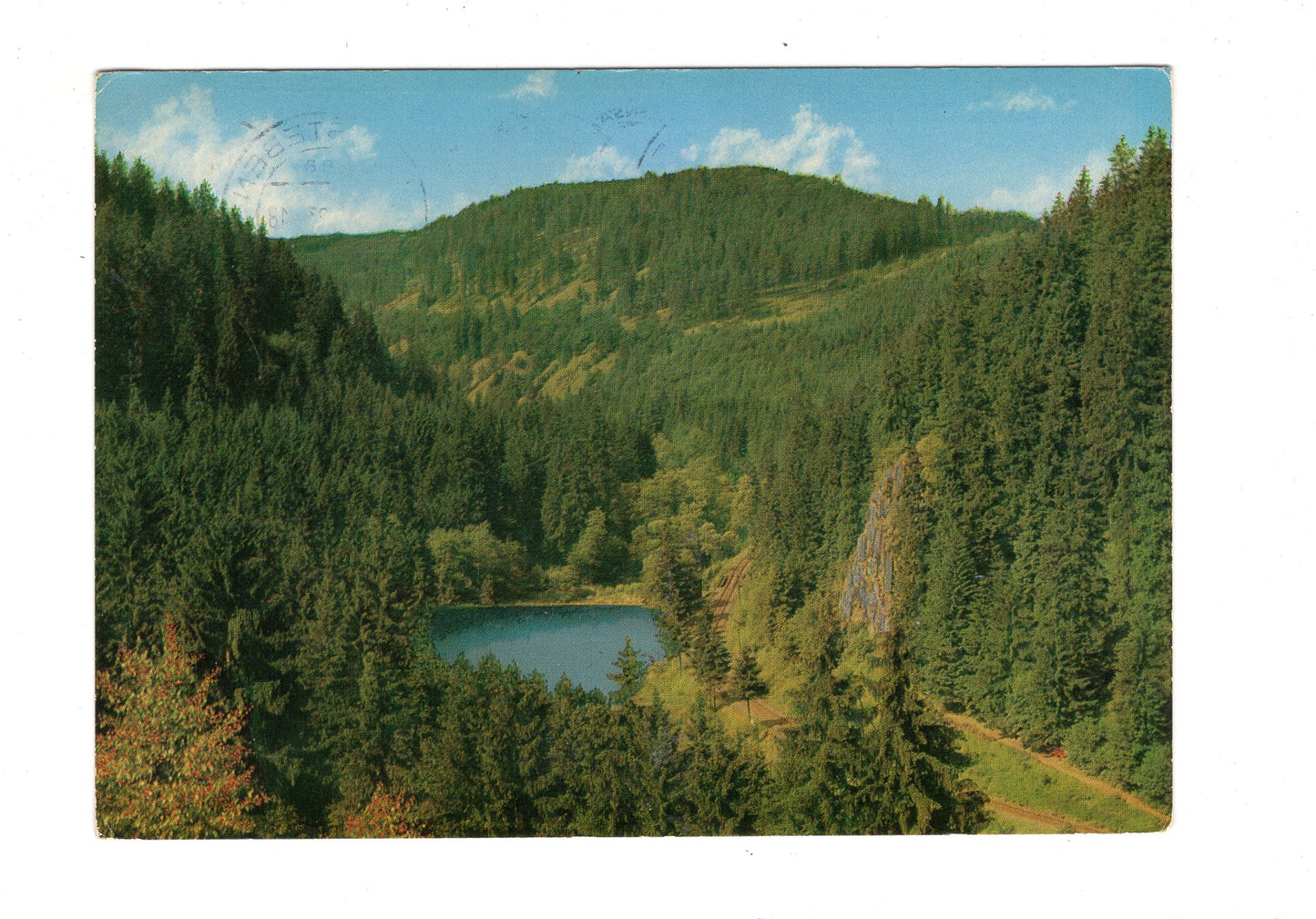 Ansichtskarte Waldsee im Höllental / Frankenwald / H1-68