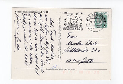 Ansichtskarte Nordsee-Insel Föhr