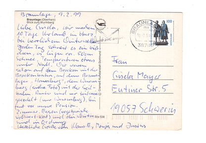 Ansichtskarte Braunlage im Oberharz / Blick zum Wurmberg / J1-62