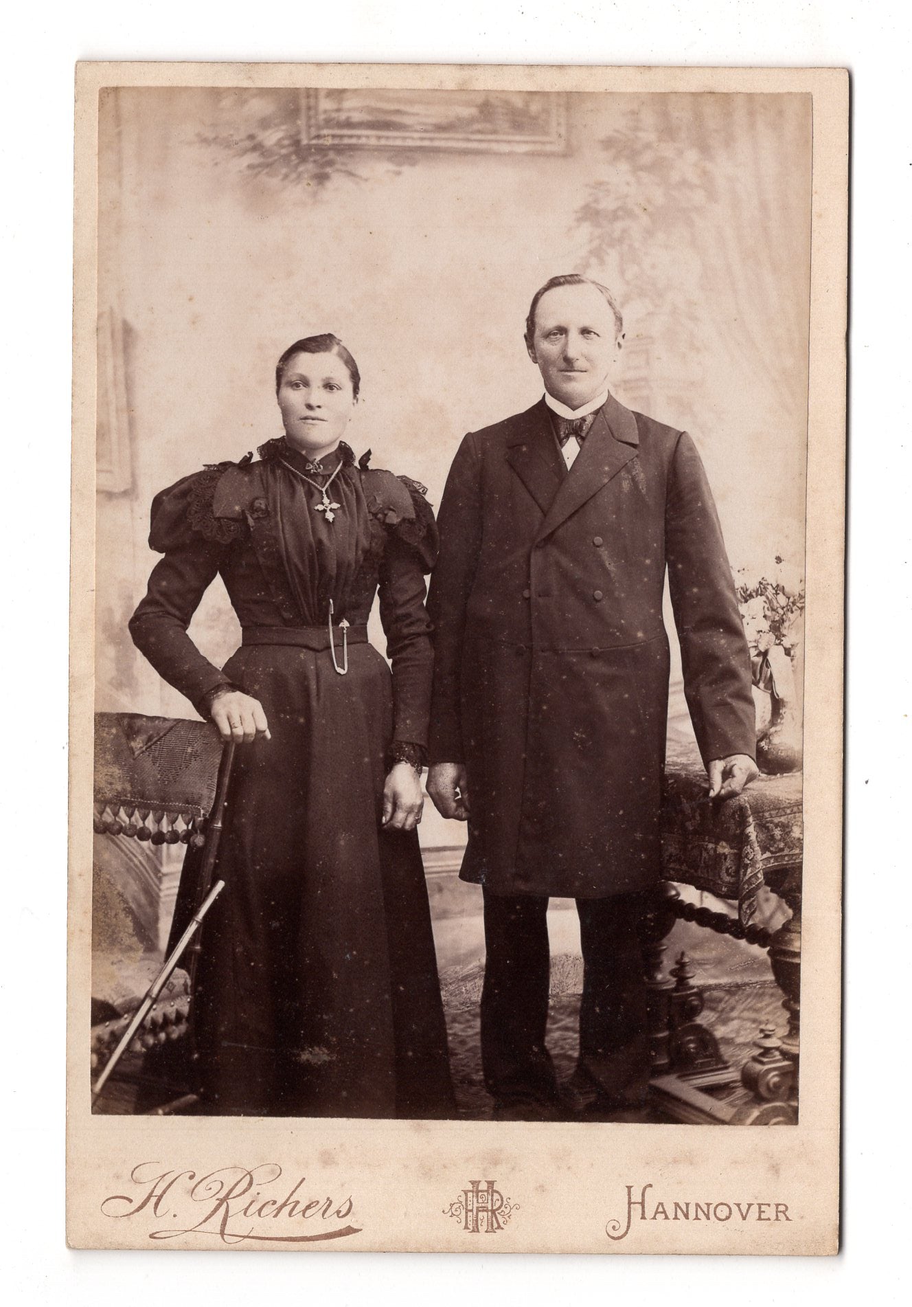 Fotografie Feines Paar - Hannover um 1890 / CAB X-31