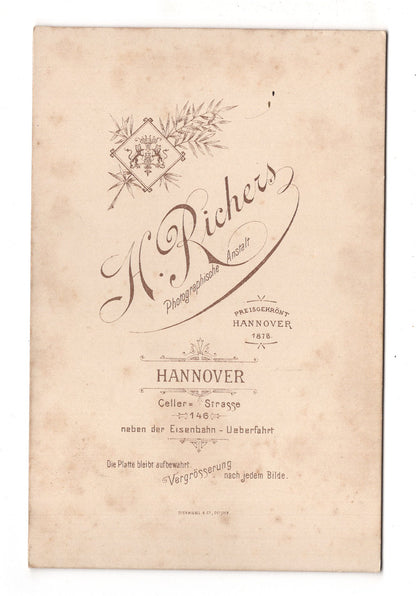 Fotografie Feines Paar - Hannover um 1890 / CAB X-31