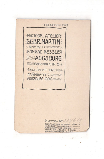 Fotografie Schönes Hochzeitsbild - Augsburg 1900er