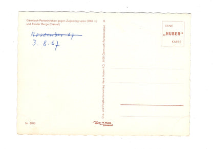 Ansichtskarte Garmisch-Partenkirchen gegen Zugspitzgruppe / G1-55