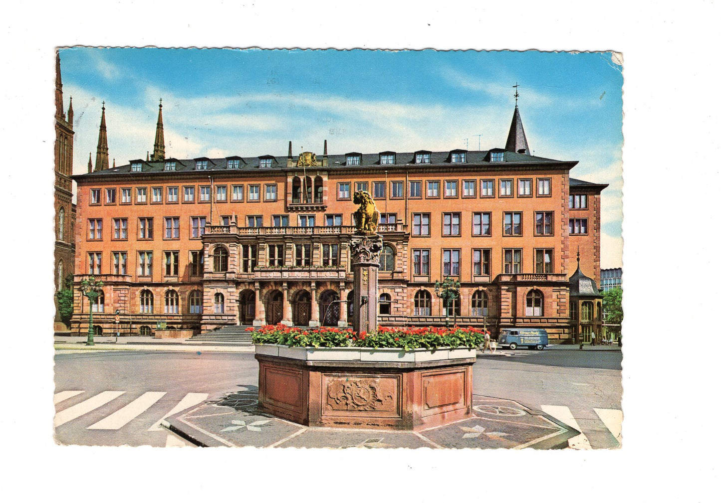 Ansichtskarte Wiesbaden / Rathaus / H1-68