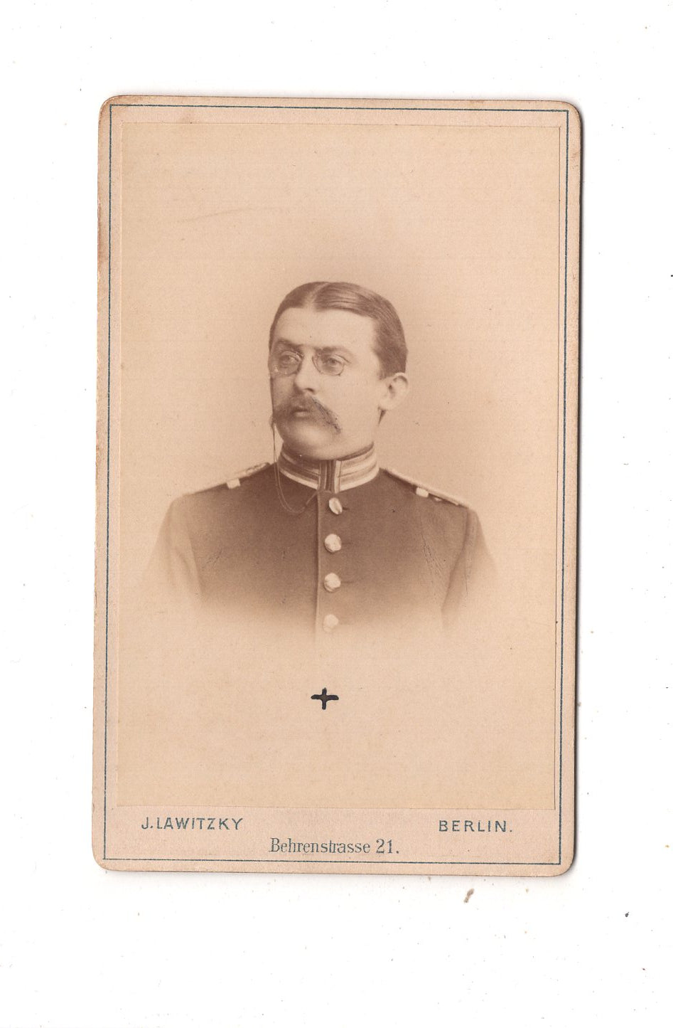 Fotografie Soldat - Berlin um 1890 / CDV M1-02