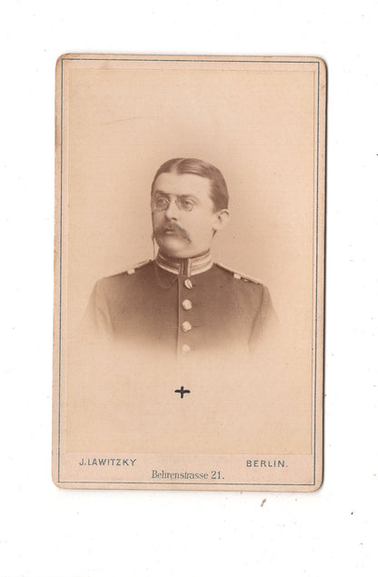Fotografie Soldat - Berlin um 1890 / CDV M1-02
