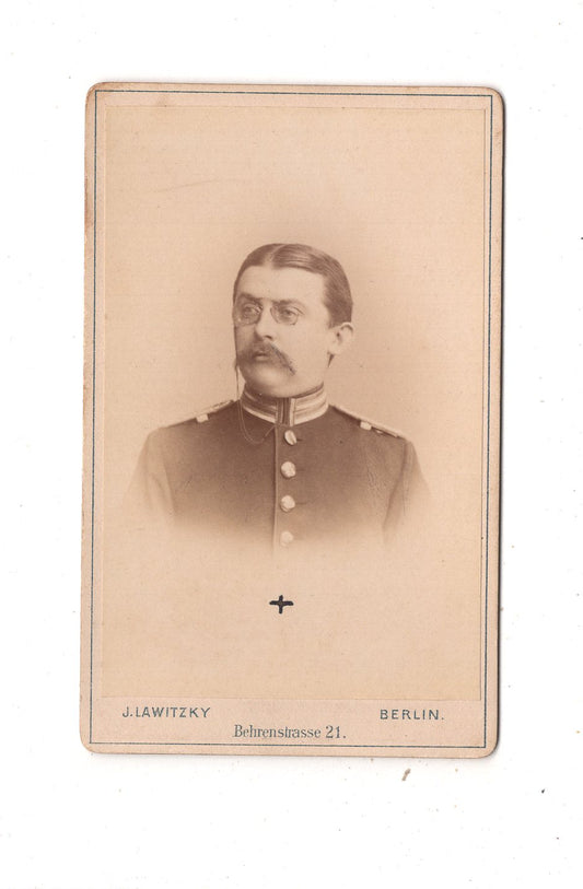 Fotografie Soldat - Berlin um 1890 / CDV M1-02