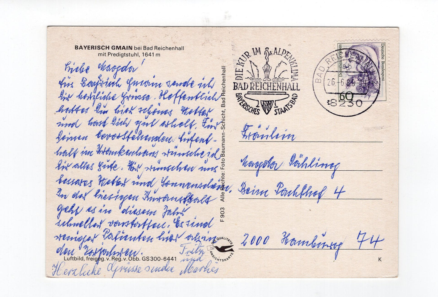 Ansichtskarte Bayerisch Gmain bei Bad Reichenhall