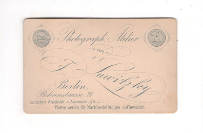 Fotografie Soldat - Berlin um 1890 / CDV M1-02