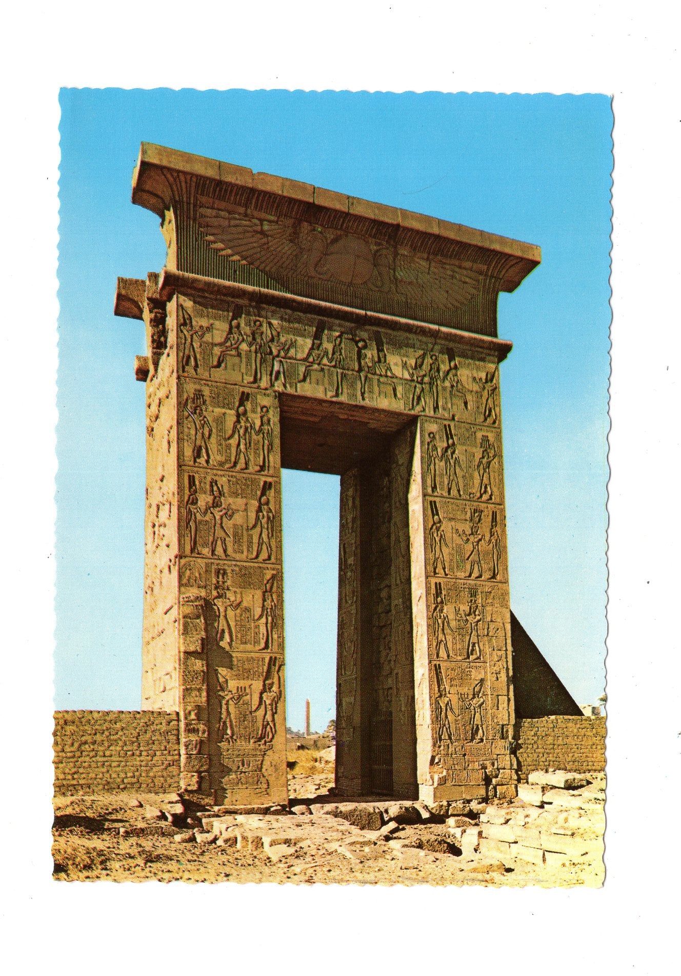 Ansichtskarte Luxor-Karnak / Nordtor des Tempels / Ägypten