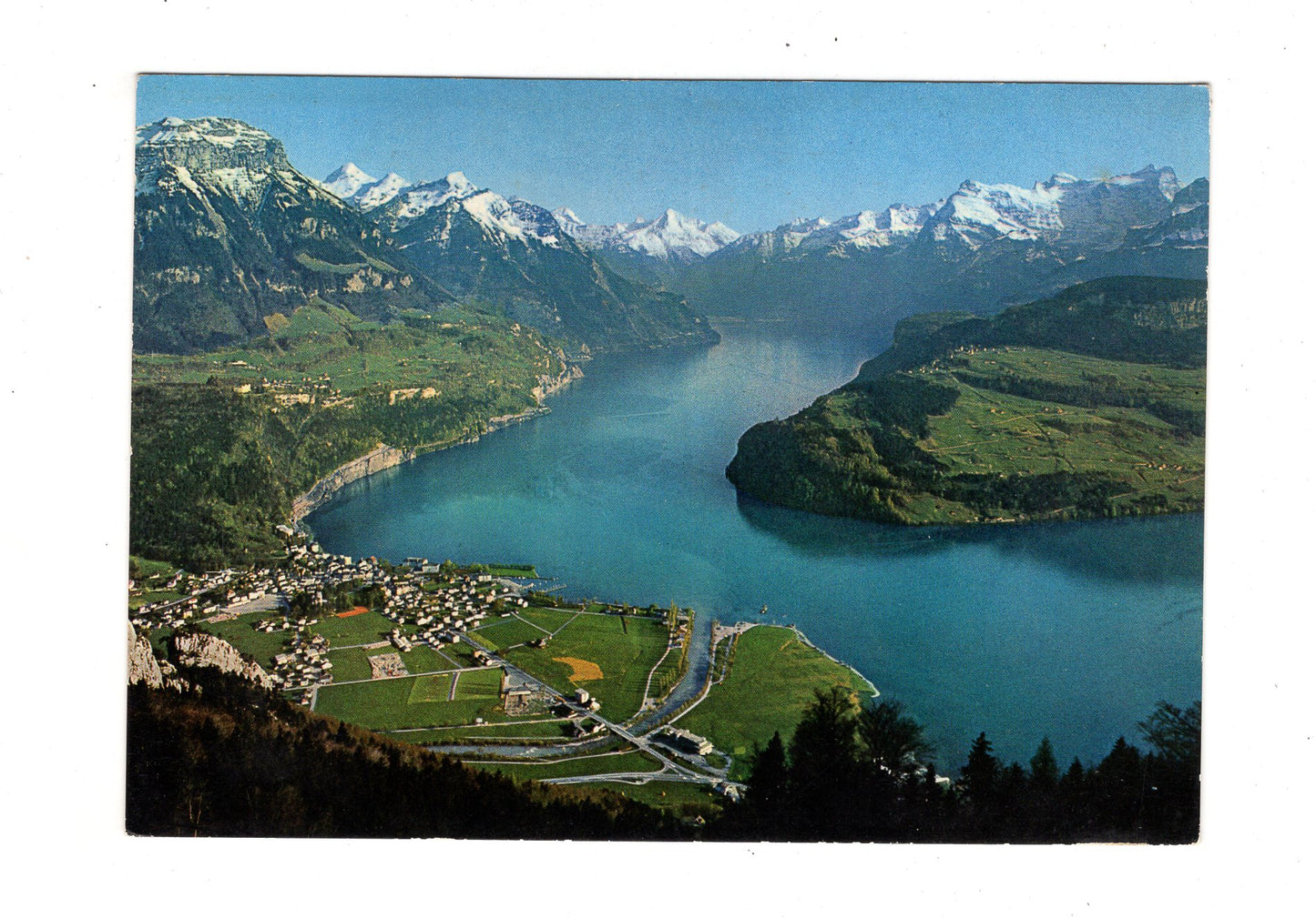 Ansichtskarte Urnersee mit Axenstraße / Schweiz