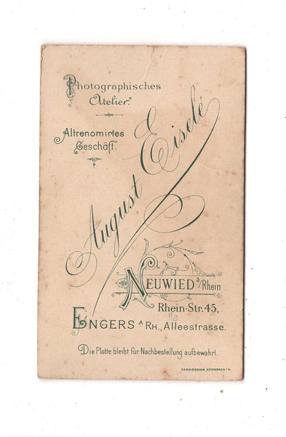 Fotografie Schönes Hochzeitsbild - Neuwied / Engers um 1900