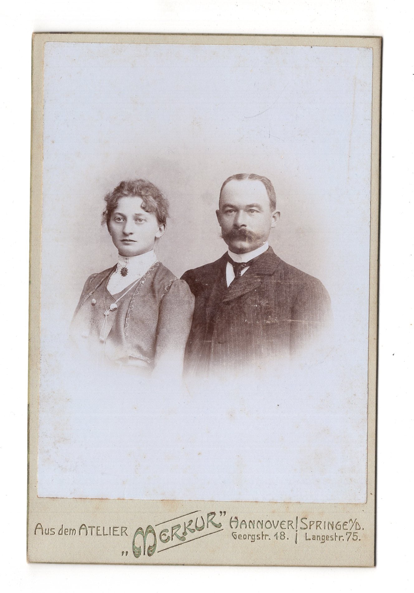 Fotografie Feines Paar - Hannover 1890er / CAB X-31