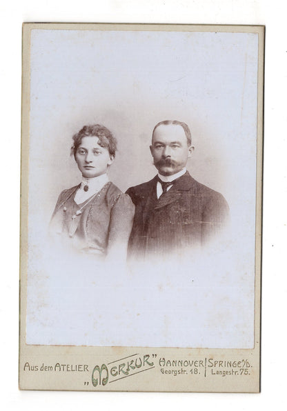 Fotografie Feines Paar - Hannover 1890er / CAB X-31