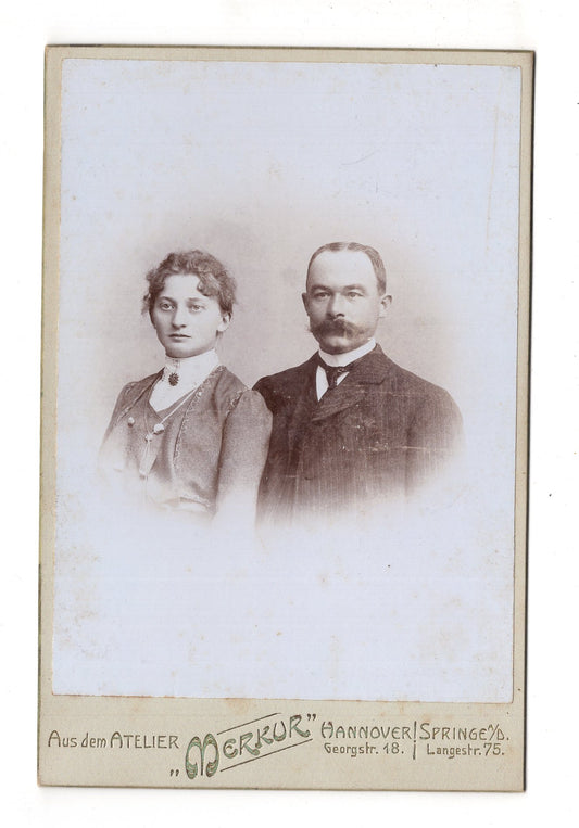 Fotografie Feines Paar - Hannover 1890er / CAB X-31