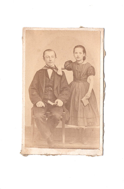 Fotografie Feine Kinder - unbekannter Ort 1860er