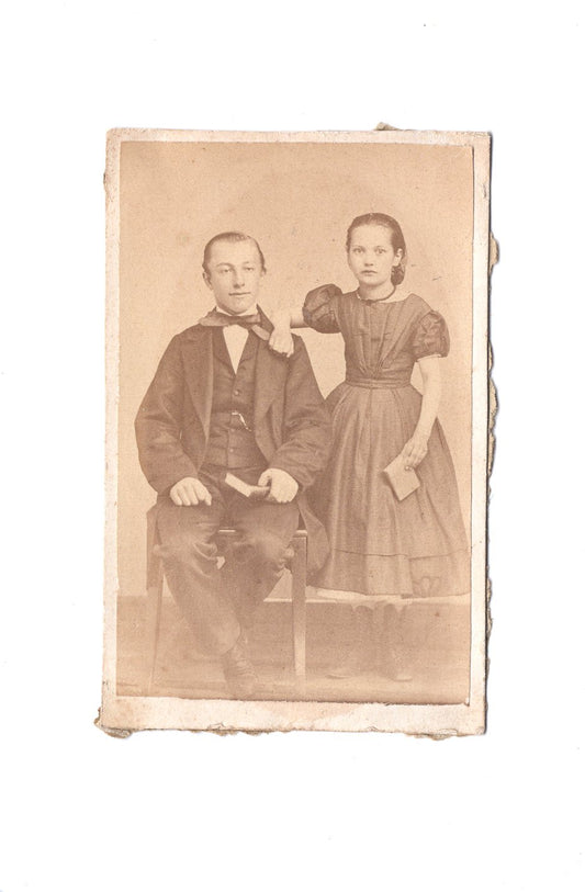 Fotografie Feine Kinder - unbekannter Ort 1860er