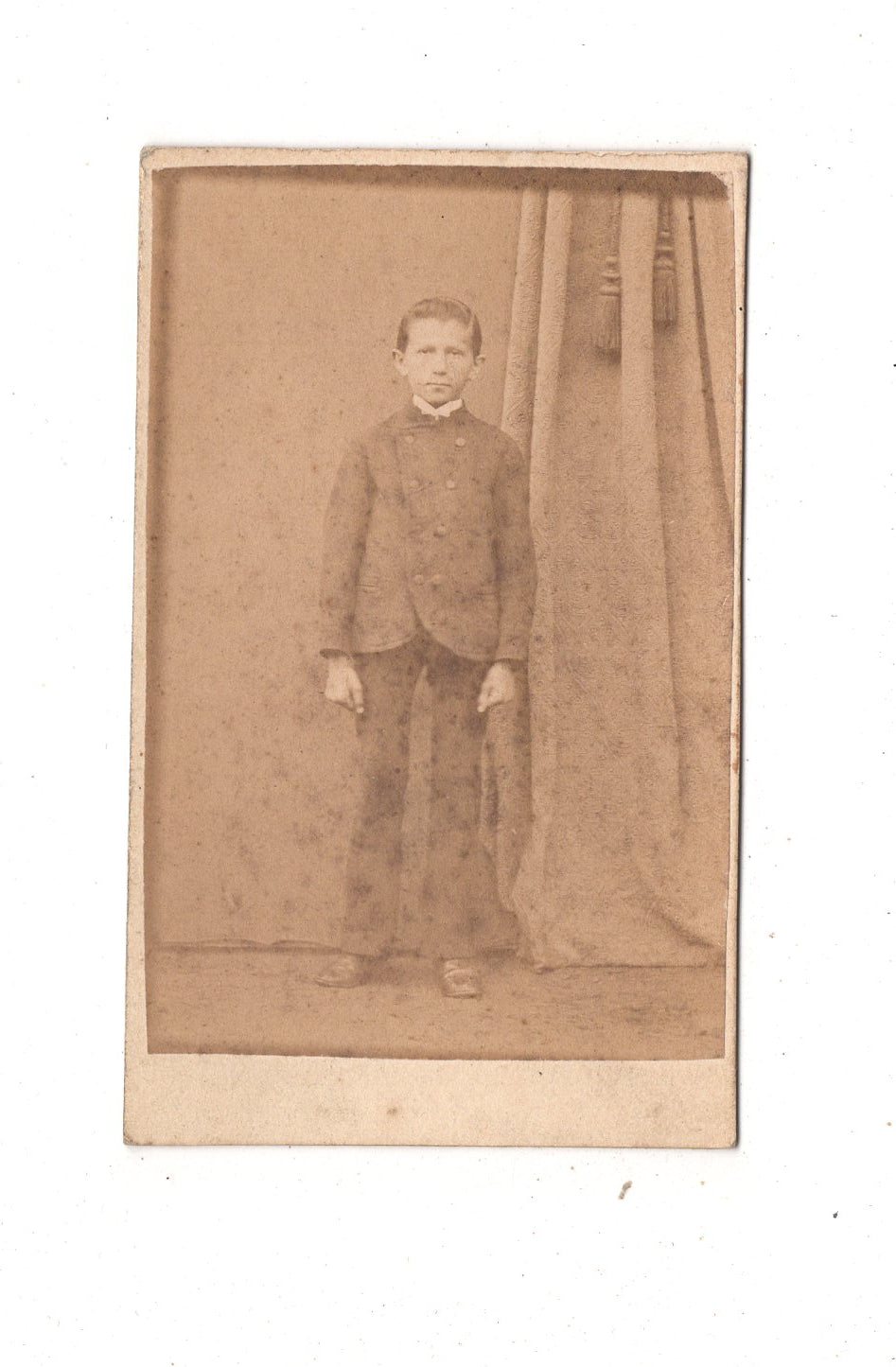 Fotografie Feiner Junge - Barmen um 1870 / CDV N1-05