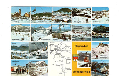Ansichtskarte Skiparadies Bregenzerwald / Österreich