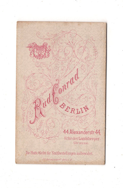 Fotografie Niedlicher kleiner Junge - Berlin 1870er / CDV M1-22