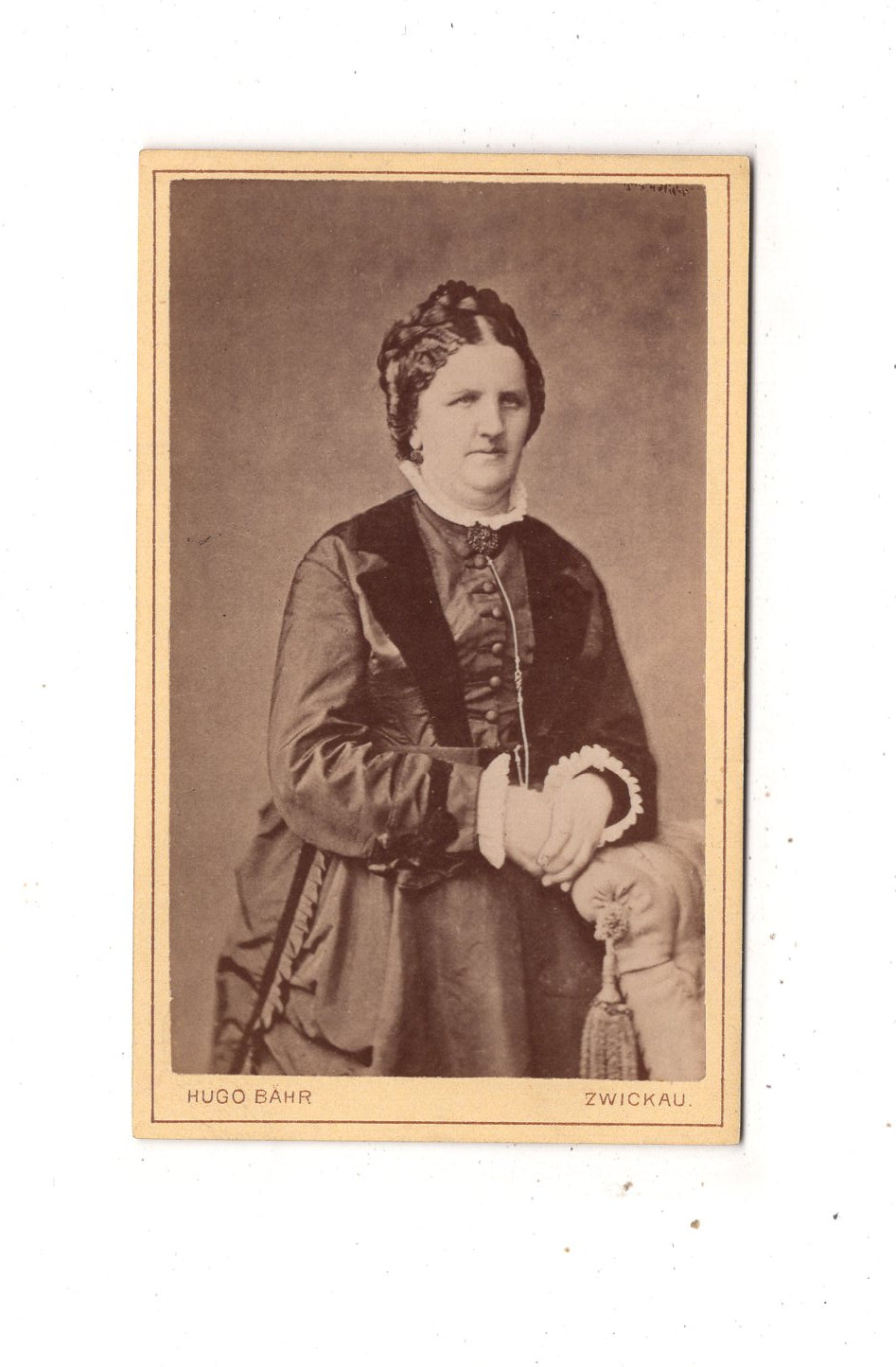 Fotografie Feine Dame - Zwickau 1870er