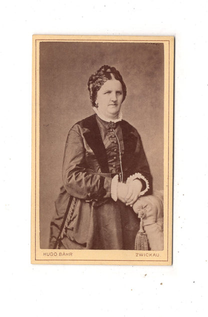 Fotografie Feine Dame - Zwickau 1870er
