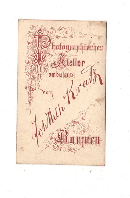 Fotografie Feiner Junge - Barmen um 1870 / CDV N1-05