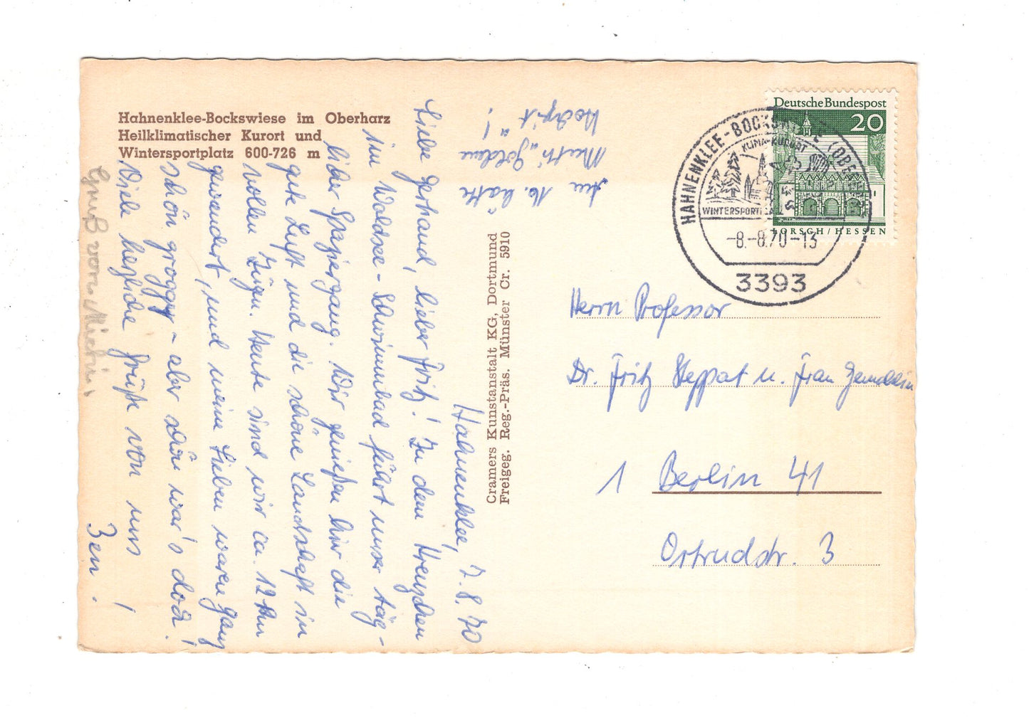 Ansichtskarte Hahnenklee-Bockswiese im Oberharz / J1-62