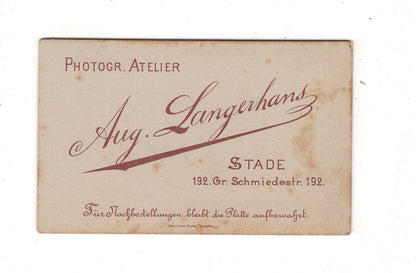 Fotografie Niedlicher kleiner Junge - Stade 1880er / CDV M1-22