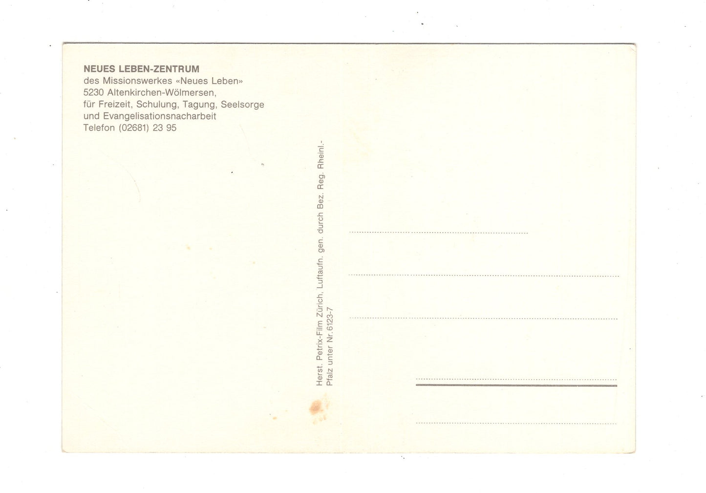 Ansichtskarte Altenkirchen-Wölmersen / Neues Leben-Zentrum
