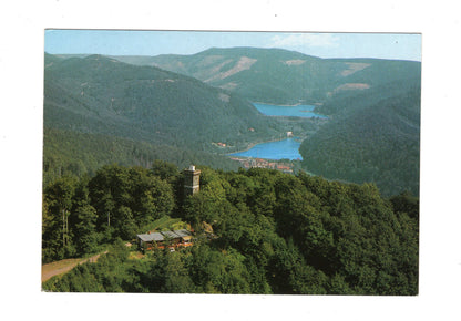 Ansichtskarte Bad Lauterberg / Harz / Bismarckturm und Odertalsperre