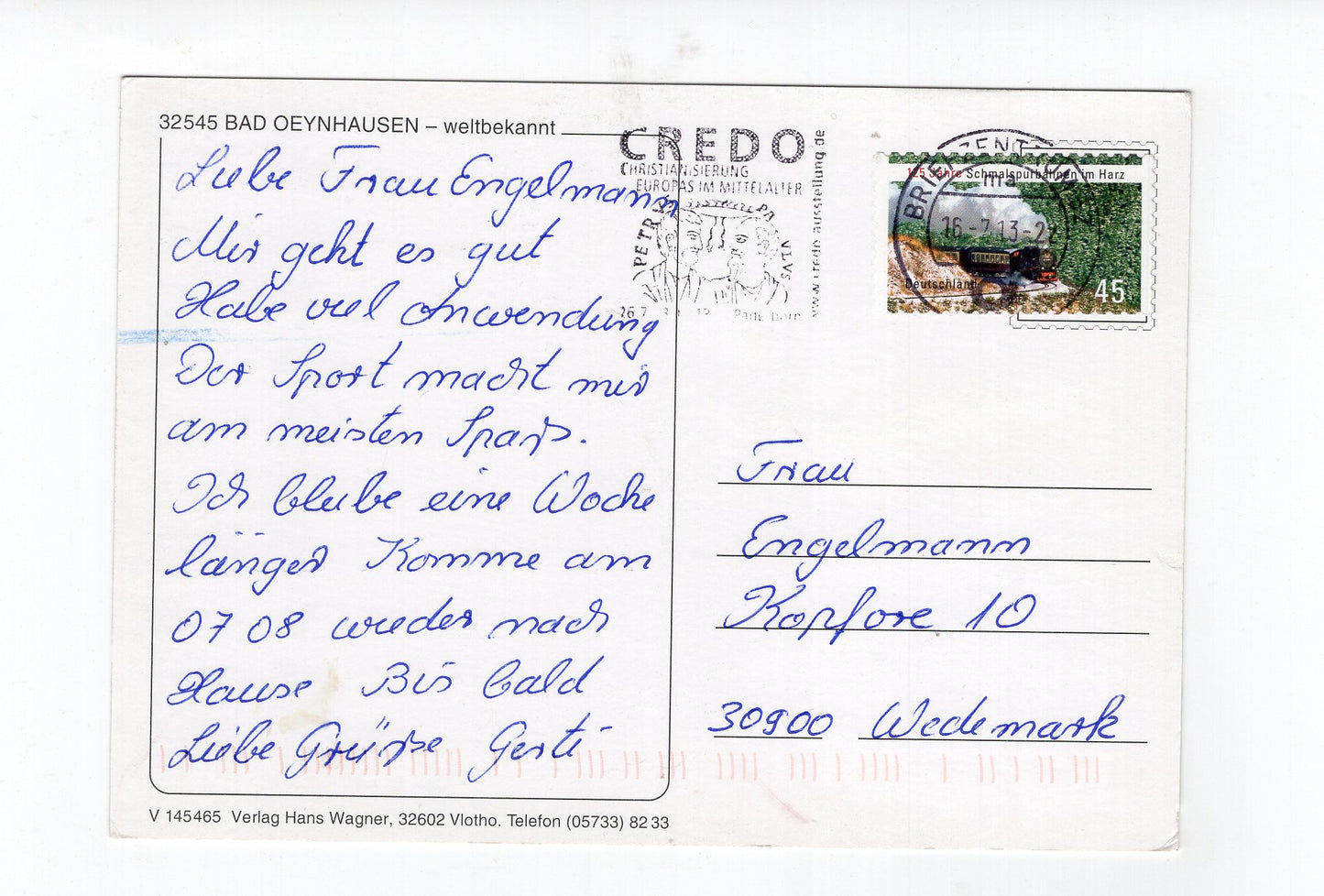 Ansichtskarte Bad Oeynhausen / Kliniken