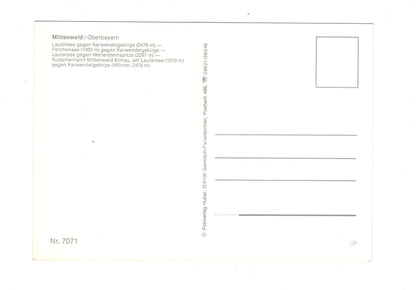 Ansichtskarte Mittenwald / Oberbayern / Lautersee-Ferchensee / G1-55