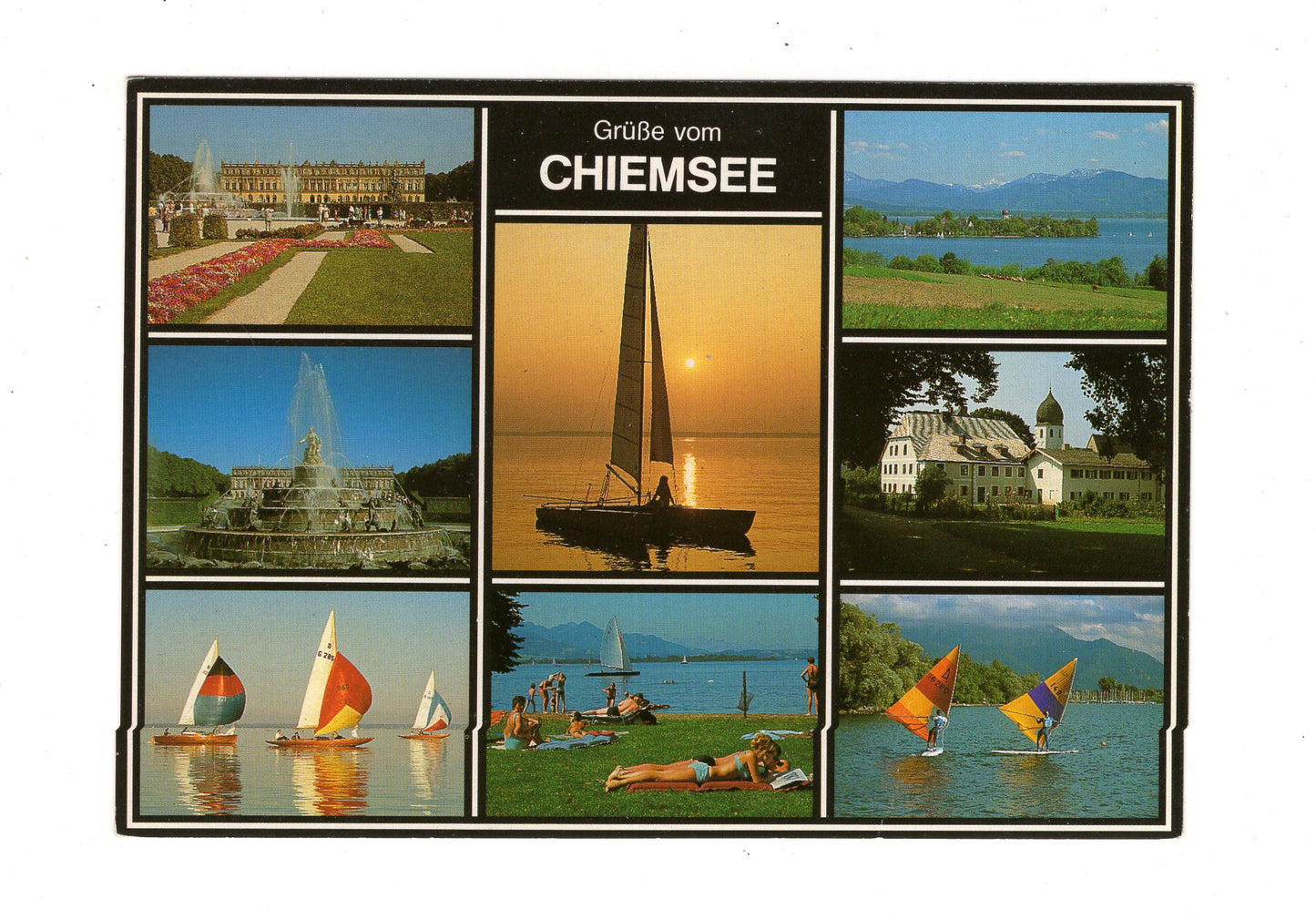 Ansichtskarte Chiemsee / Bayerische Alpen