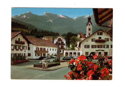 Ansichtskarte Bad Kohlgrub / Oberbayern / Am Dorfplatz