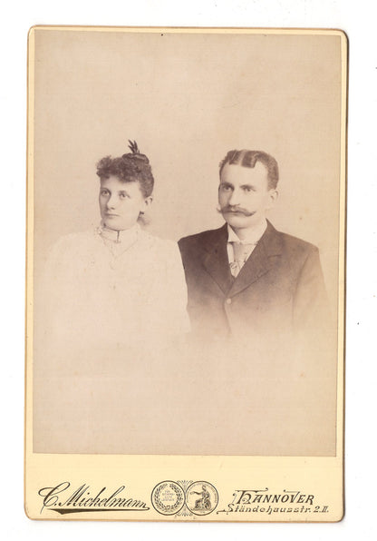 Fotografie Feines Paar - Hannover um 1890 / CAB X-31