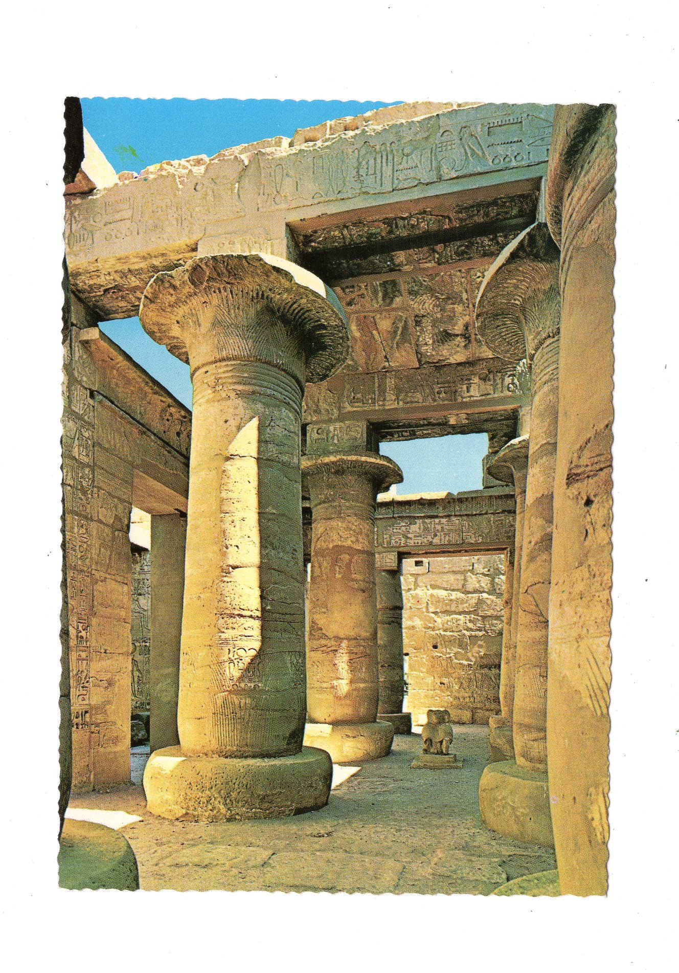 Ansichtskarte Luxor-Karnak / Halle des Chonstempels / Ägypten