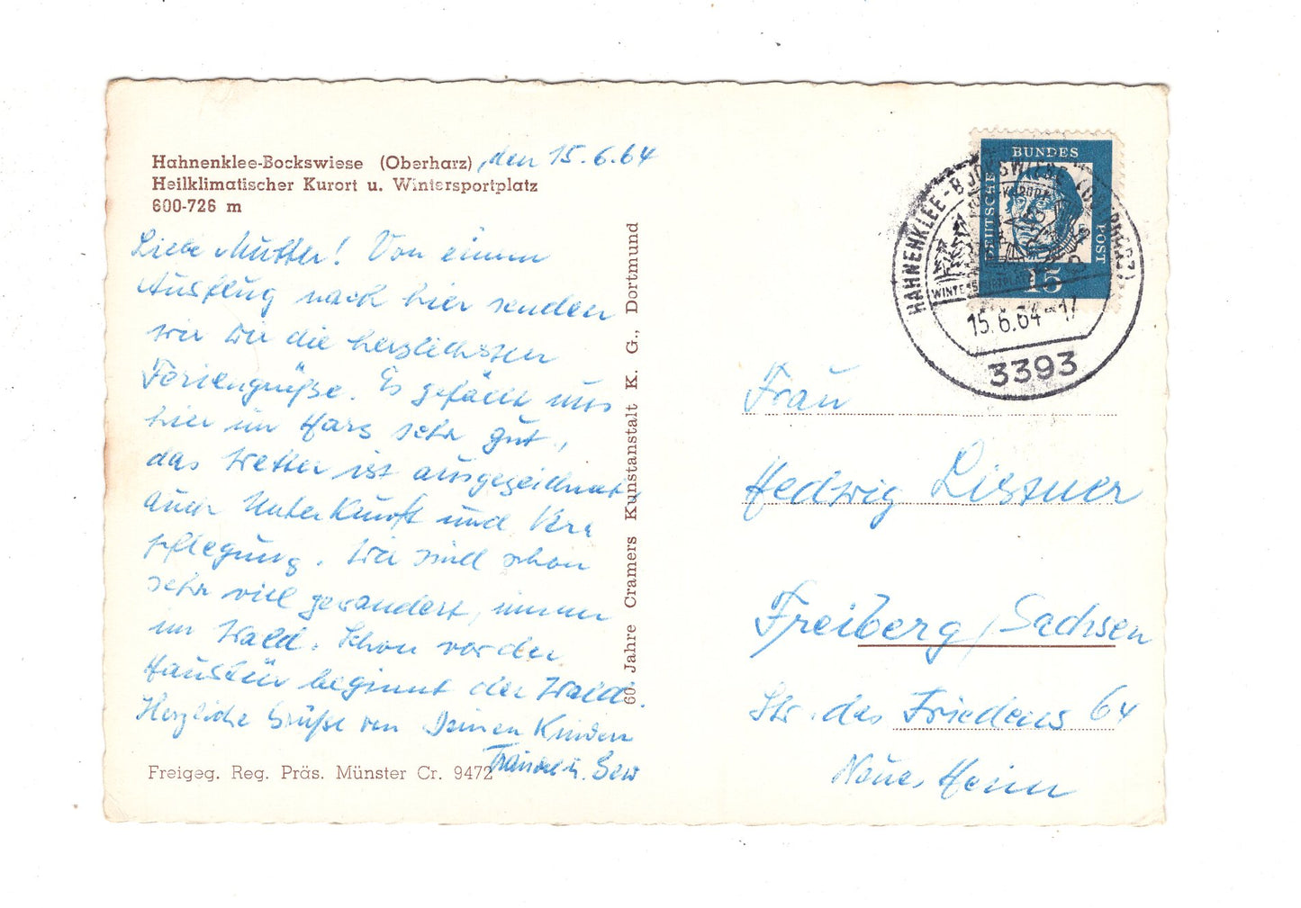 Ansichtskarte Hahnenklee-Bockswiese im Oberharz / J1-62