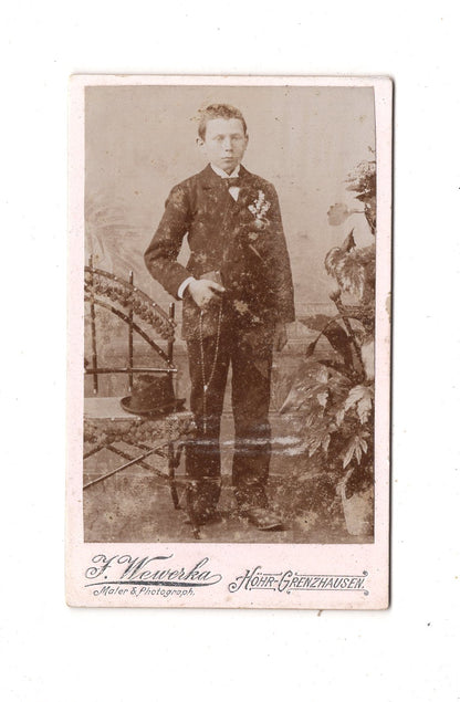 Fotografie Feiner Junge - Höhr-Grenzhausen 1890er