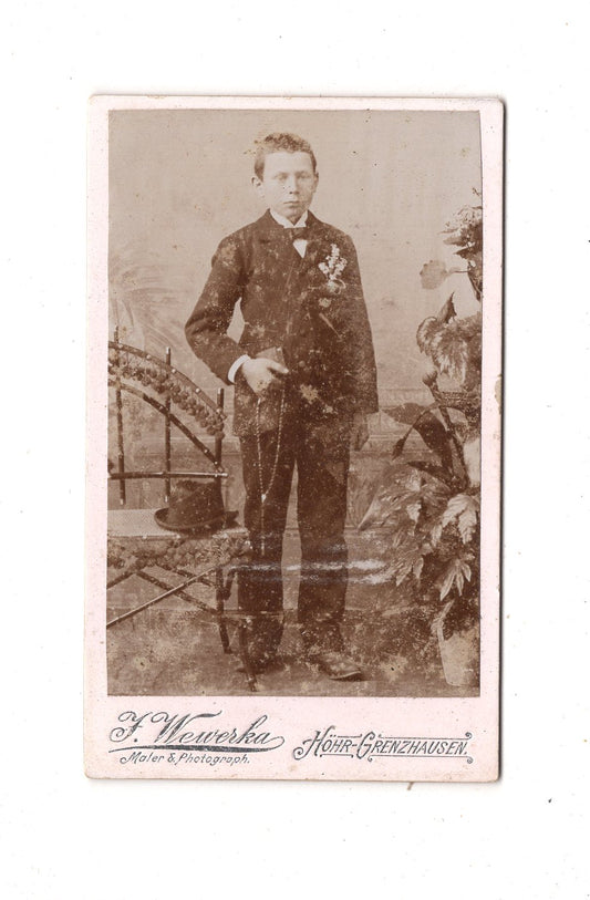 Fotografie Feiner Junge - Höhr-Grenzhausen 1890er