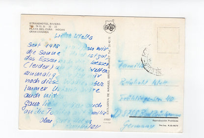 Ansichtskarte Strandhotel Riviera / Playa de Cura / Mogan / Gran Canaria / Spanien