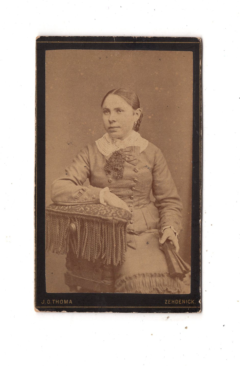 Fotografie Feine Dame - Zehdenick um 1880