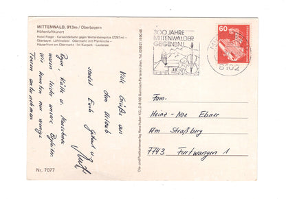 Ansichtskarte Mittenwald / Oberbayern / G1-55